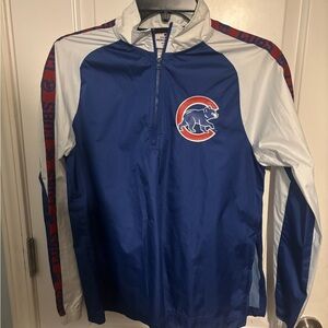 Chicago cubs Blue and White Jacket youth size large EUC